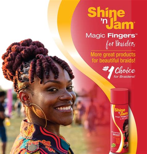 Ampro shine and jam magic fingers styling spray for braiders